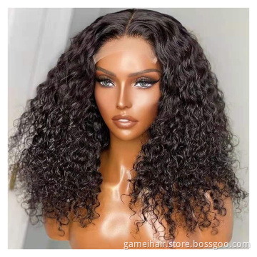 GMwigs Drop Shipping 150% transparent Cuticle Aligned Human Hair lace front Wig wate wave vrigin human hair wig for black women